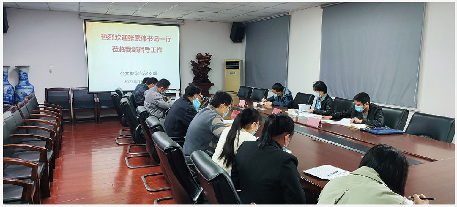 张素伟书记一行莅临公共教学部党支部开展党史学习教育活动集中巡回指导